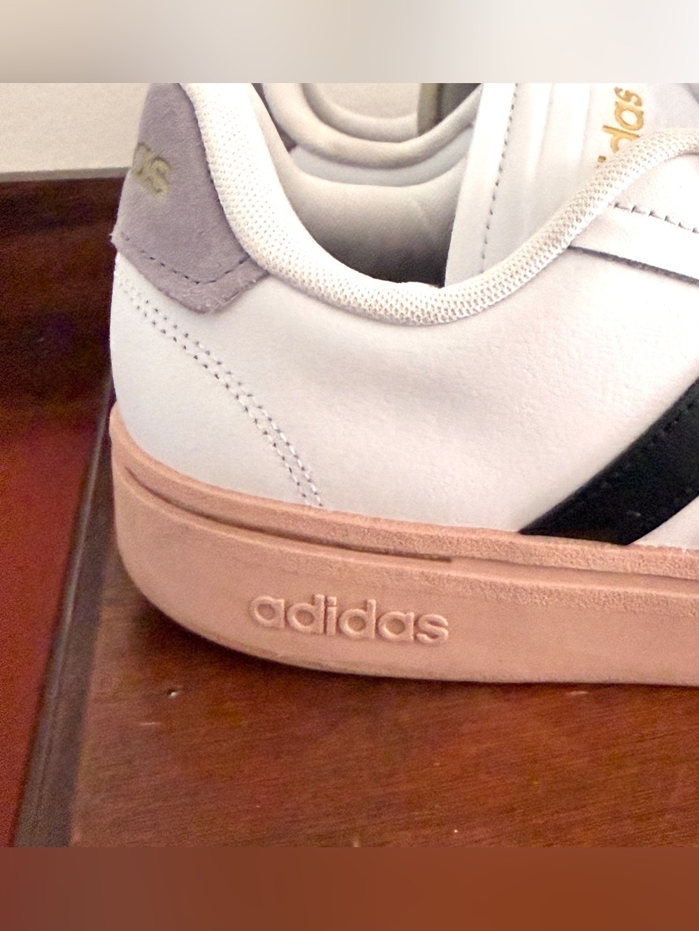Adidas Women's Size 9 Grand Court Alpha White Blush Lilac Shoes Sneakers - Picture 5 of 9